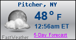 Weather Forecast for Pitcher, NY