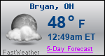 Weather Forecast for Bryan, OH