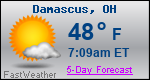 Weather Forecast for Damascus, OH