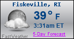 Weather Forecast for Fiskeville, RI