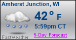 Weather Forecast for Amherst Junction, WI