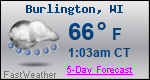 Weather Forecast for Burlington, WI