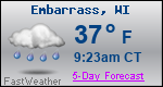 Weather Forecast for Embarrass, WI