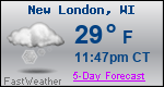 Weather Forecast for New London, WI