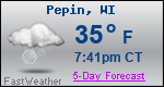 Weather Forecast for Pepin, WI