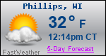 Weather Forecast for Phillips, WI