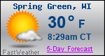 Weather Forecast for Spring Green, WI