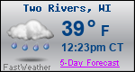 Weather Forecast for Two Rivers, WI