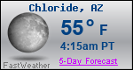 Weather Forecast for Chloride, AZ