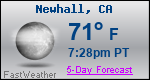 Weather Forecast for Newhall, CA