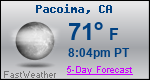 Weather Forecast for Pacoima, CA