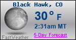 Weather Forecast for Black Hawk, CO