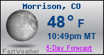 Weather Forecast for Morrison, CO