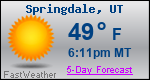 Weather Forecast for Springdale, UT