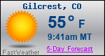 Weather Forecast for Gilcrest, CO