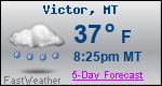 Weather Forecast for Victor, MT