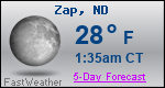 Weather Forecast for Zap, ND