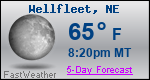 Weather Forecast for Wellfleet, NE