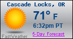Weather Forecast for Cascade Locks, OR