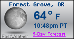 Weather Forecast for Forest Grove, OR
