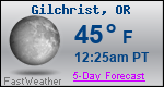 Weather Forecast for Gilchrist, OR