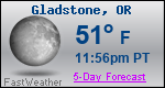 Weather Forecast for Gladstone, OR