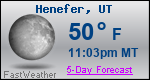 Weather Forecast for Henefer, UT