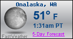 Weather Forecast for Onalaska, WA