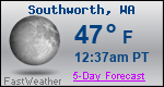 Weather Forecast for Southworth, WA