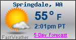 Weather Forecast for Springdale, WA