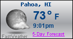 Weather Forecast for PÄhoa, HI