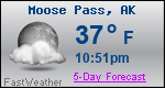Weather Forecast for Moose Pass, AK