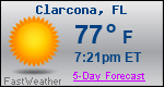 Weather Forecast for Clarcona, FL