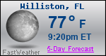 Weather Forecast for Williston, FL