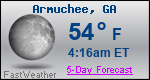Weather Forecast for Armuchee, GA
