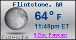 Weather Forecast for Flintstone, GA