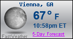 Weather Forecast for Vienna, GA