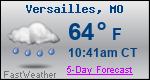 Weather Forecast for Versailles, MO