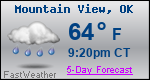 Weather Forecast for Mountain View, OK