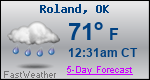 Weather Forecast for Roland, OK