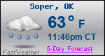 Weather Forecast for Soper, OK