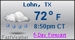 Weather Forecast for Lohn, TX