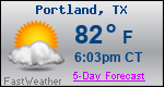 Weather Forecast for Portland, TX