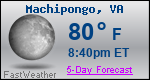 Weather Forecast for Machipongo, VA