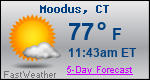 Weather Forecast for Moodus, CT