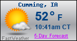 Weather Forecast for Cumming, IA