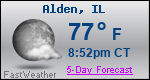 Weather Forecast for Alden, IL