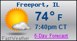Weather Forecast for Freeport, IL