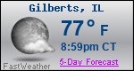 Weather Forecast for Gilberts, IL
