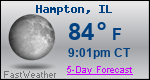 Weather Forecast for Hampton, IL